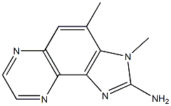 2-Amino-3,4-dimethyl-3H-imidazo[4,5-f]quinoxaline 구조식 이미지