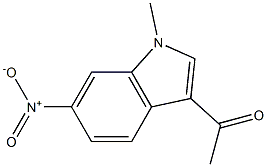 3-Acetyl-1-methyl-6-nitro-1H-indole 구조식 이미지