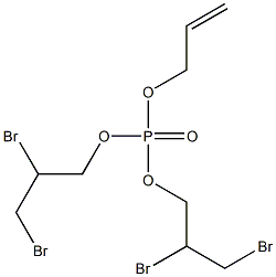 Phosphoric acid allylbis(2,3-dibromopropyl) ester 구조식 이미지