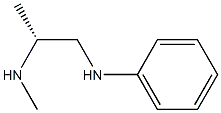 [R,(-)]-N'-Methyl-N-phenyl-1,2-propanediamine 구조식 이미지