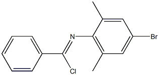 Chloro(phenyl)-N-(2,6-dimethyl-4-bromophenyl)methanimine Structure