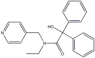 N-Ethyl-N-(4-pyridylmethyl)benzilamide 구조식 이미지