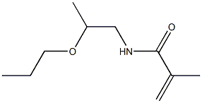 N-(2-Propoxypropyl)methacrylamide 구조식 이미지