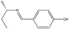 (+)-p-[(S)-N-sec-Butylformimidoyl]phenol 구조식 이미지