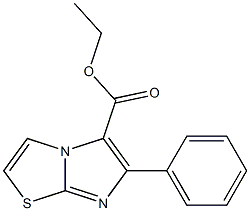 6-Phenylimidazo[2,1-b]thiazole-5-carboxylic acid ethyl ester 구조식 이미지