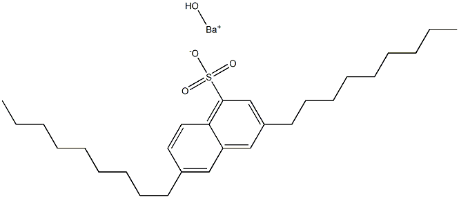 3,6-Dinonyl-1-naphthalenesulfonic acid hydroxybarium salt Structure