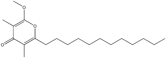 6-Methoxy-3,5-dimethyl-2-dodecyl-4H-pyran-4-one 구조식 이미지