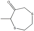 5-Methyl-1,4-dithiepan-6-one Structure