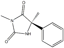 (5R)-5-Phenyl-3,5-dimethylimidazolidine-2,4-dione 구조식 이미지