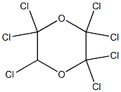 2,2,3,3,5,6,6-Heptachloro-1,4-dioxane 구조식 이미지