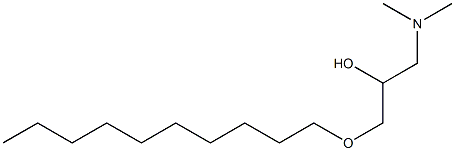 1-Dimethylamino-3-decyloxy-2-propanol Structure