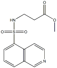 3-(5-Isoquinolinylsulfonylamino)propionic acid methyl ester 구조식 이미지