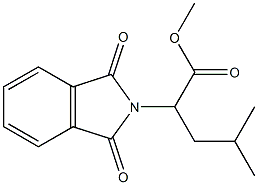 2-(1,3-Dioxo-2H-isoindole-2-yl)-4-methylpentanoic acid methyl ester 구조식 이미지