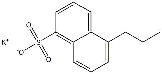 5-Propyl-1-naphthalenesulfonic acid potassium salt Structure