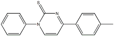 1-Phenyl-4-(4-methylphenyl)pyrimidine-2(1H)-thione 구조식 이미지