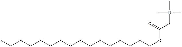 Trimethyl(hexadecyloxycarbonylmethyl)aminium Structure