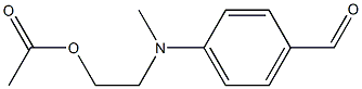 Acetic acid 2-[(4-formylphenyl)(methyl)amino]ethyl ester 구조식 이미지
