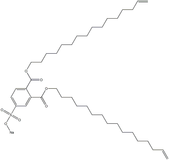 4-(Sodiosulfo)phthalic acid di(15-hexadecenyl) ester 구조식 이미지