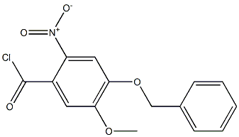 4-Benzyloxy-5-methoxy-2-nitrobenzoic acid chloride Structure