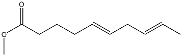 5,8-Decadienoic acid methyl ester 구조식 이미지