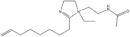 1-[2-(Acetylamino)ethyl]-1-ethyl-2-(7-octenyl)-2-imidazoline-1-ium Structure