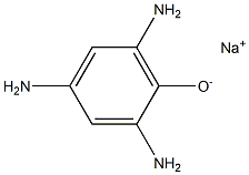 Sodium 2,4,6-triaminophenolate 구조식 이미지
