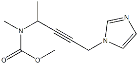 N-Methyl-N-[1-methyl-4-(1H-imidazol-1-yl)-2-butynyl]carbamic acid methyl ester 구조식 이미지