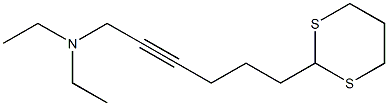 6-(1,3-Dithian-2-yl)-N,N-diethyl-2-hexyn-1-amine 구조식 이미지