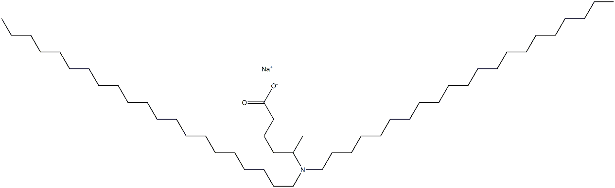 5-(Dihenicosylamino)hexanoic acid sodium salt 구조식 이미지