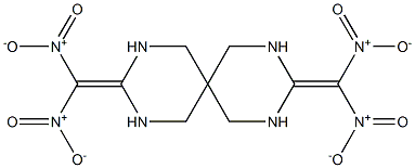 3,9-Bis(dinitromethylene)-2,4,8,10-tetraazaspiro[5.5]undecane 구조식 이미지