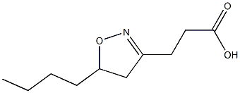 4,5-Dihydro-5-butylisoxazole-3-propionic acid 구조식 이미지