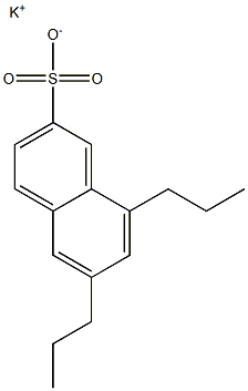6,8-Dipropyl-2-naphthalenesulfonic acid potassium salt 구조식 이미지