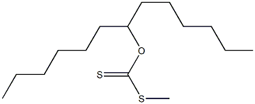 Dithiocarbonic acid O-(1-hexylheptyl)S-methyl ester 구조식 이미지