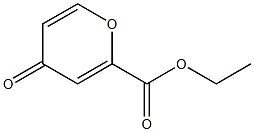 4-Oxo-4H-pyran-2-carboxylic acid ethyl ester 구조식 이미지