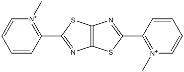 2,2'-(Thiazolo[5,4-d]thiazole-2,5-diyl)bis(1-methylpyridinium) Structure