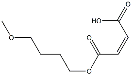 Maleic acid hydrogen 1-(4-methoxybutyl) ester 구조식 이미지