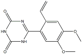 6-(2-Ethenyl-4,5-dimethoxyphenyl)-1,3,5-triazine-2,4(1H,3H)-dione Structure