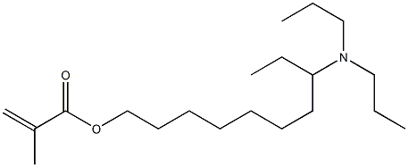 Methacrylic acid 8-(dipropylamino)decyl ester 구조식 이미지