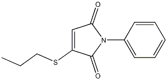 3-Propylthio-1-phenyl-1H-pyrrole-2,5-dione 구조식 이미지