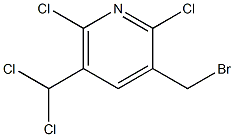 2,6-Dichloro-3-(bromomethyl)-5-(dichloromethyl)pyridine Structure