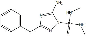 (5-Amino-3-benzyl-1H-1,2,4-triazol-1-yl)bis(methylamino)phosphine oxide 구조식 이미지