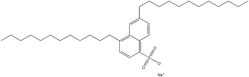 4,6-Didodecyl-1-naphthalenesulfonic acid sodium salt 구조식 이미지