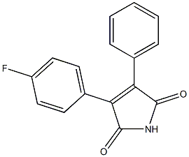 2-(4-Fluorophenyl)-3-phenylmaleimide Structure