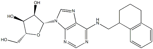 N-[[(1,2,3,4-Tetrahydronaphthalen)-1-yl]methyl]adenosine Structure