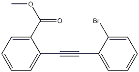 2-(2-Bromophenylethynyl)benzoic acid methyl ester Structure