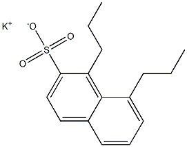 1,8-Dipropyl-2-naphthalenesulfonic acid potassium salt Structure