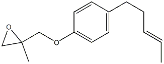 4-(3-Pentenyl)phenyl 2-methylglycidyl ether 구조식 이미지