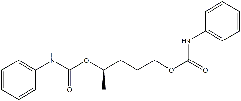 [R,(-)]-1,4-Pentanediol bis(N-phenylcarbamate) Structure