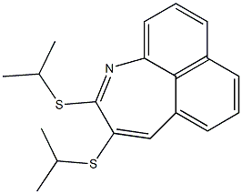 2,3-Bis(isopropylthio)naphth[1,8-bc]azepine 구조식 이미지