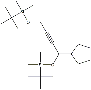1,4-Bis[(tert-butyldimethylsilyl)oxy]-1-cyclopentyl-2-butyne Structure